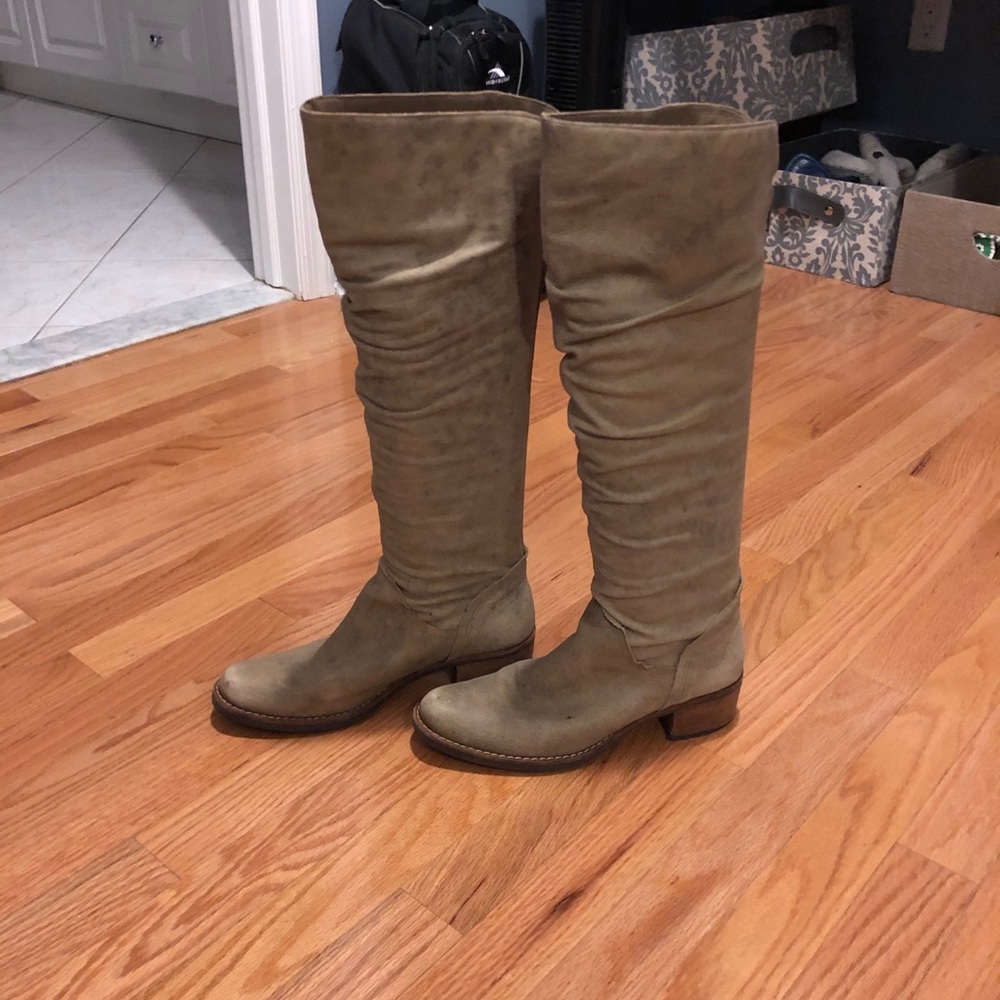 Tan boots